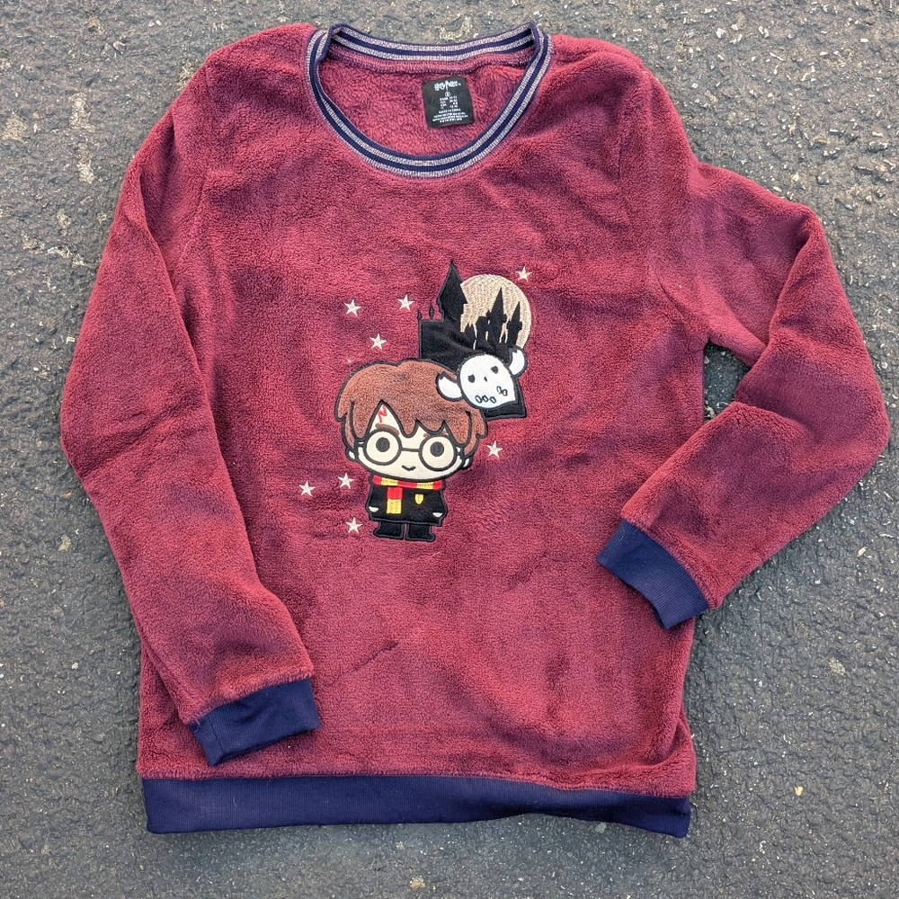 Harry Potter & Hedwig Fuzzy Top (Adult Small)